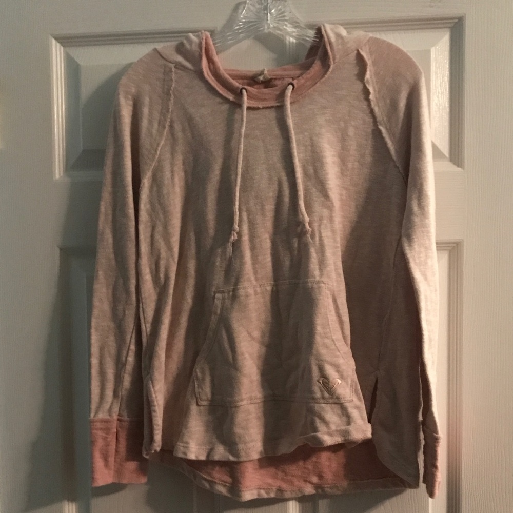 Light Pink Roxy coverup/ light sweatshirt!!